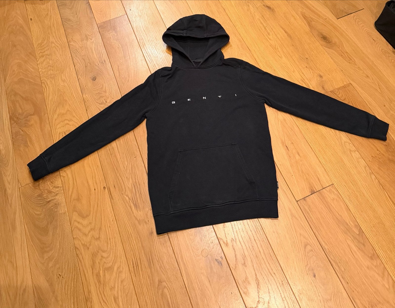 GENTI Hoodie Zwart - Zo goed als nieuw, Kleding | Heren, Ophalen of Verzenden, Zo goed als nieuw