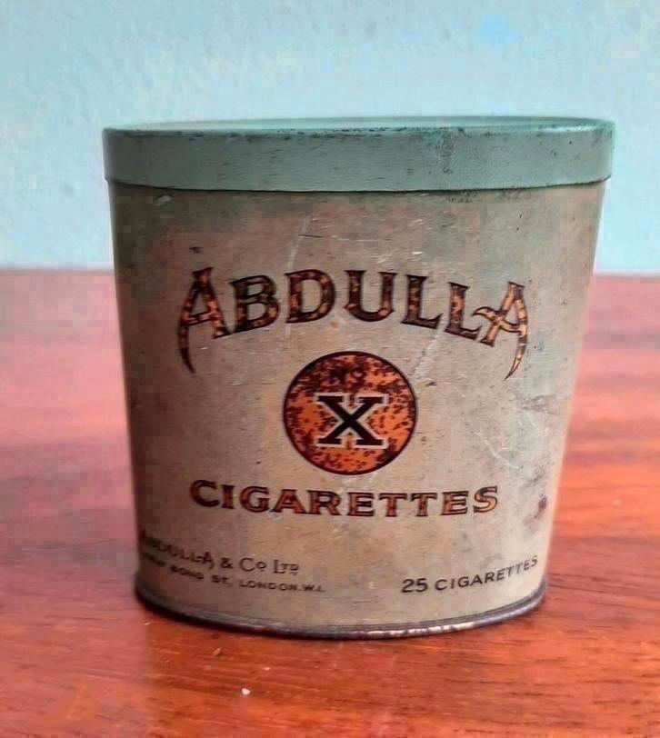 Vintage sigaretten blikje Abdulla 1920, Ophalen of Verzenden, Zo goed als nieuw, Overige, Overige merken