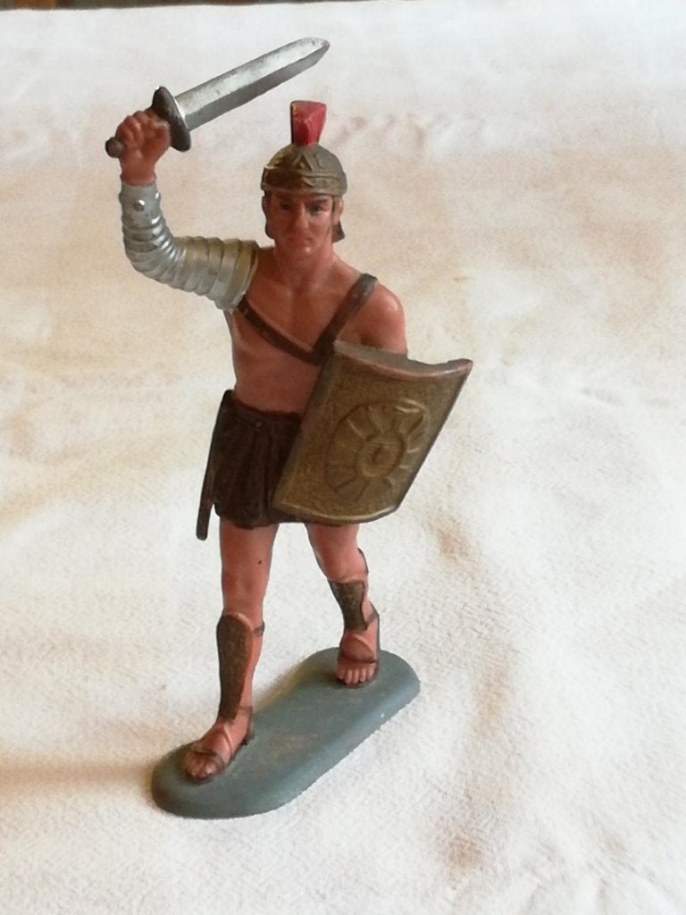 Vintage 1963 Louis Marx & Co 12 x 6 inch speelgoedfiguren, Antiek en Kunst, Antiek | Speelgoed, Ophalen of Verzenden