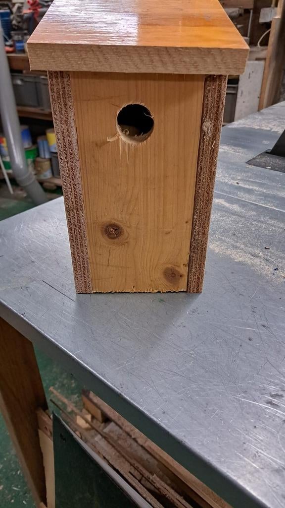 Vogelhuisje- Handgemaakt Hout, Ophalen of Verzenden, Nieuw