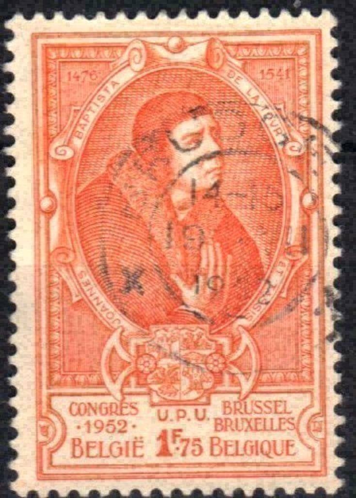 Belgie 1952 - Yvert/OBP 881 - Jean Baptiste de Tassis (ST), Verzenden, Gestempeld