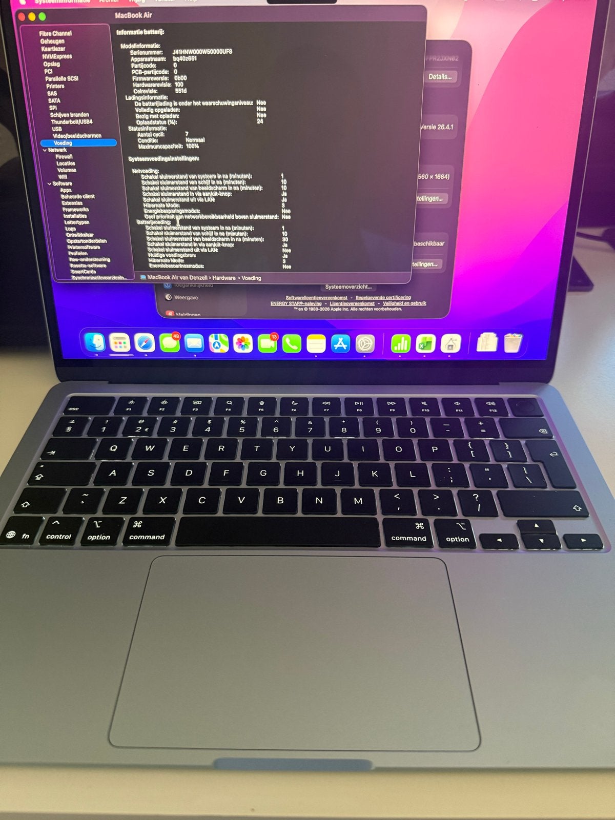 MacBook Air 13-inch M5 16GB RAM 512GB SSD Zo goed als nieuw, Computers en Software, Apple Macbooks, Ophalen, Qwerty, 13 inch, 512 GB