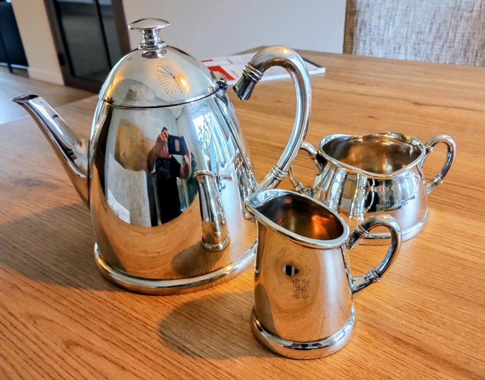 verzilverd theeservies, Ophalen, Zilver