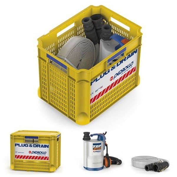 Pedrollo Plug and Drain Noodset Overstroming Set Vlakzuiger, Ophalen of Verzenden, Nieuw, Handmatig, Dompelpomp