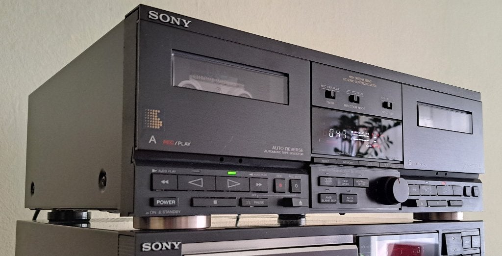 Sony TC-V7700, Ophalen of Verzenden, Dubbel, Sony, Tiptoetsen