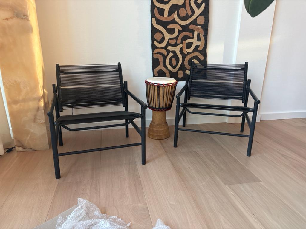 Vintage Italiaanse Design Fauteuils - Jaren 70/80 (Set van 2, Huis en Inrichting, Fauteuils, Ophalen, Minder dan 75 cm, Zo goed als nieuw