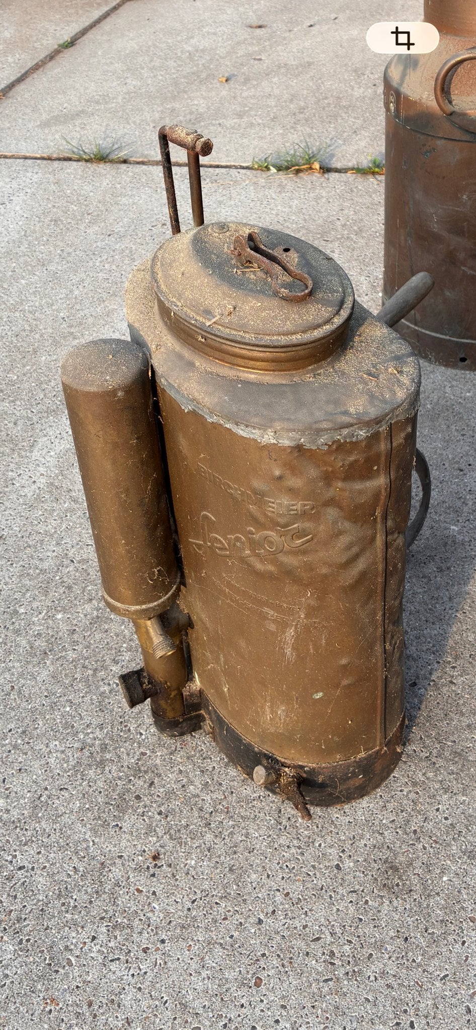 Vintage Birchmeier Senior drukspuit - koper, Ophalen