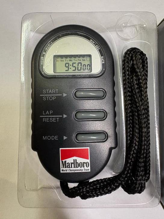 Marlboro Stopwatch in originele verpakking - Collectors Item, Ophalen of Verzenden, Nieuw, Gebruiksvoorwerp