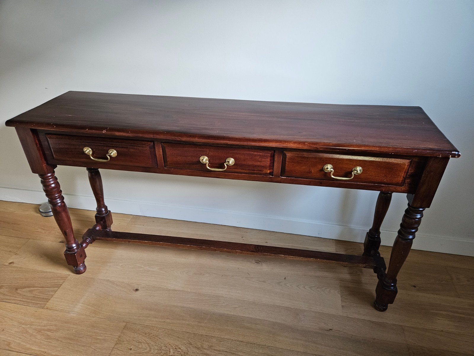 Antieke Console sidetable tafel met Lades - 140x35x77 cm, Antiek en Kunst, Ophalen