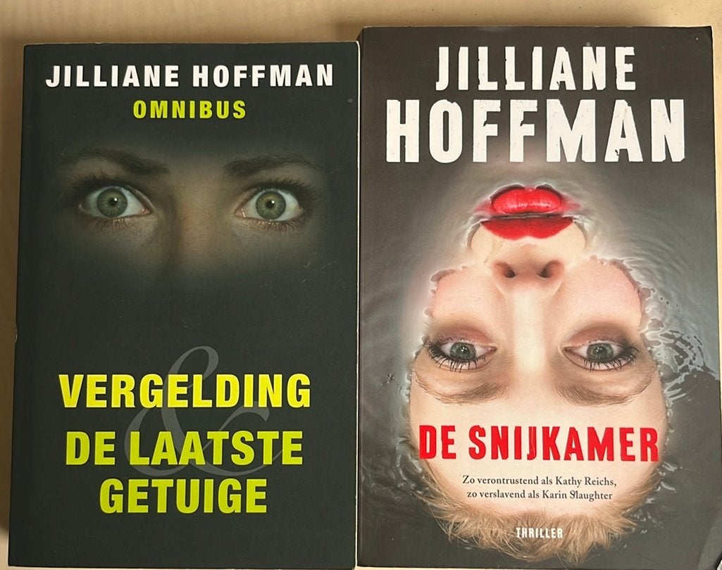 Jillianne Hoffman, de snijkamer, vergelding + de laatste, Boeken, Ophalen of Verzenden, Zo goed als nieuw, Nederland