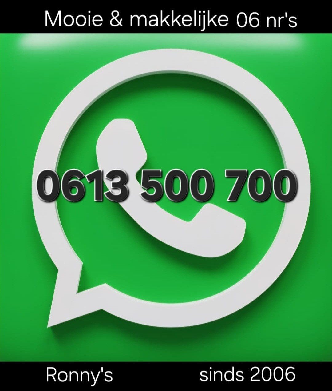 0613 500 700. €225,- En meer makkelijke 06 nummers., Telecommunicatie, Ophalen of Verzenden, Nieuw, Overige providers, Simkaart