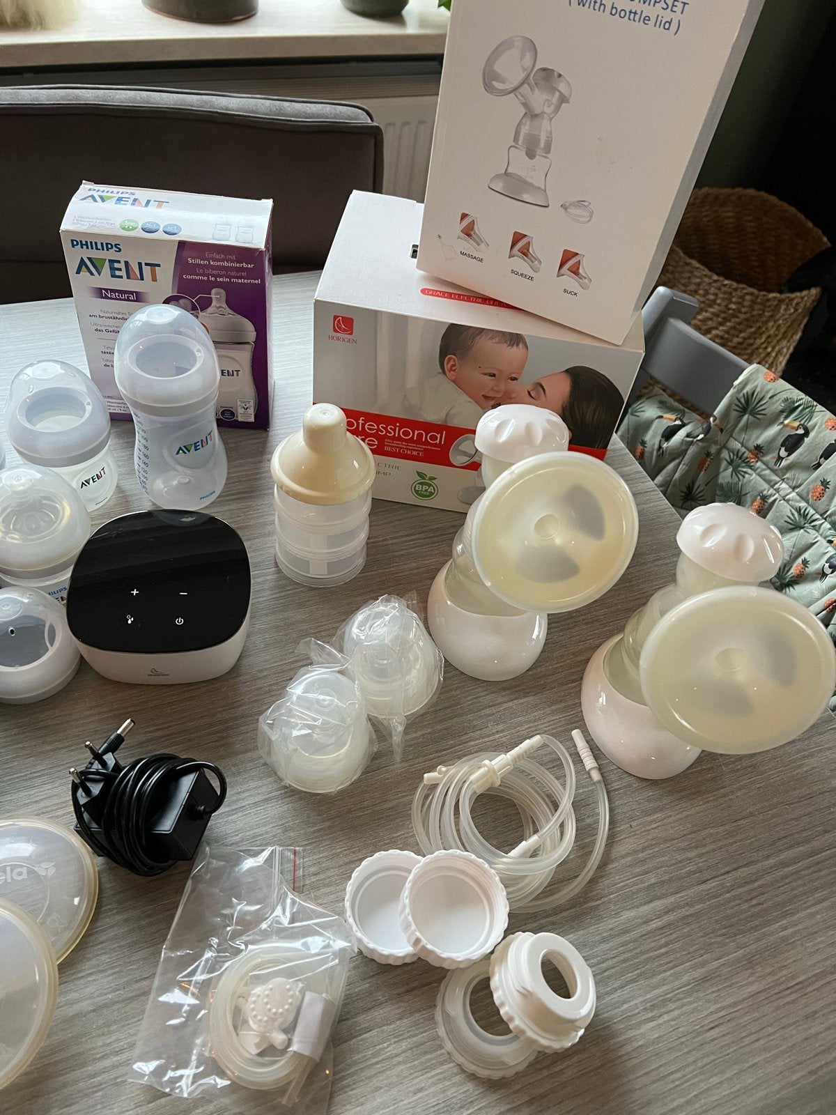 Complete kolfset met Philips Avent en Horigen kolf, Ophalen, Gebruikt