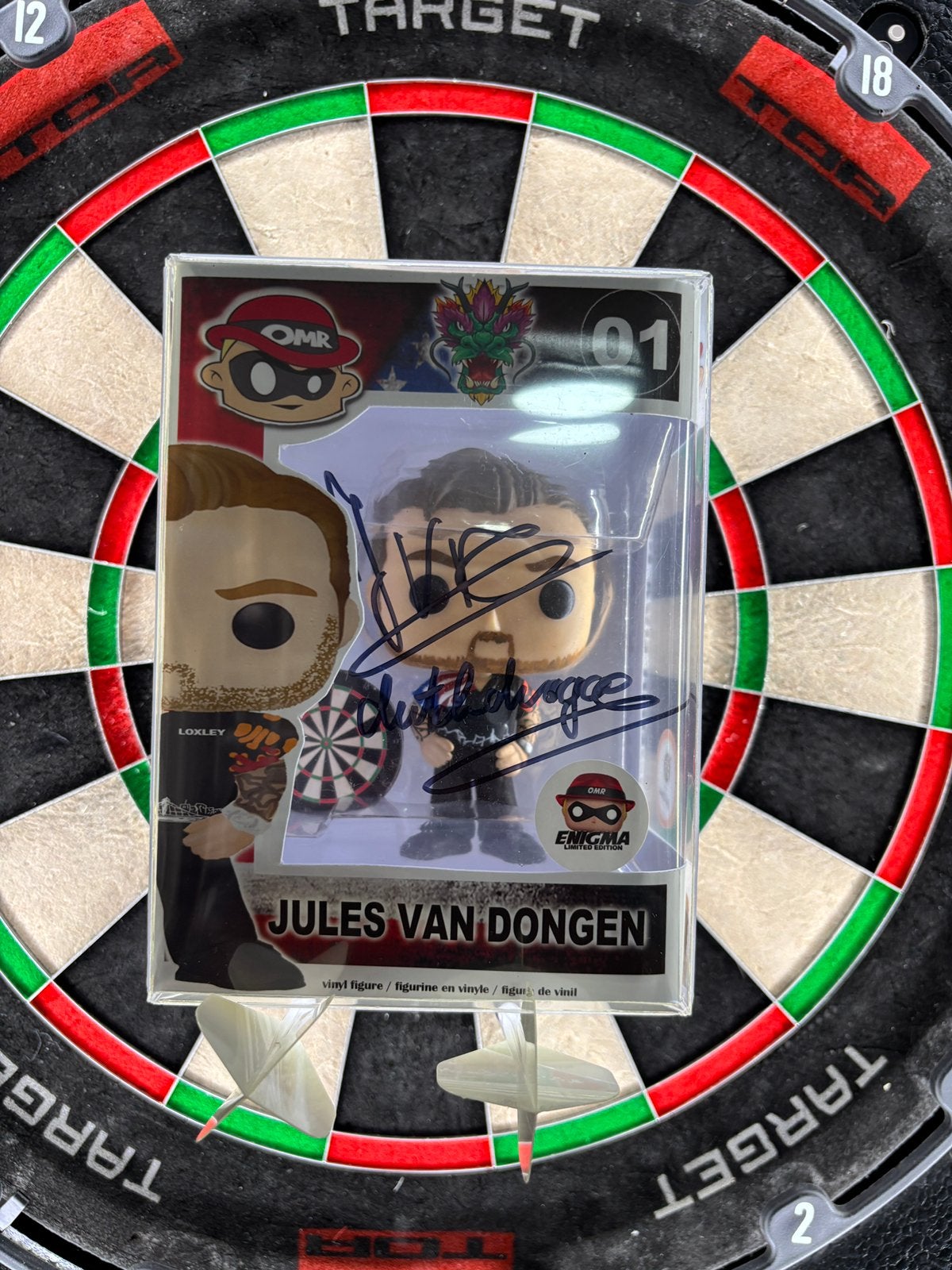 Gesigneerde Funko Pop! Jules van Dongen (Darter), Ophalen of Verzenden, Zo goed als nieuw