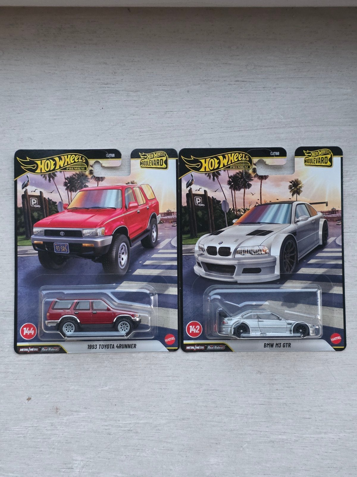 Hot Wheels Premium Boulevard Set: BMW M3 GTR Toyota 4 RUNNER, Ophalen of Verzenden, Nieuw, Auto