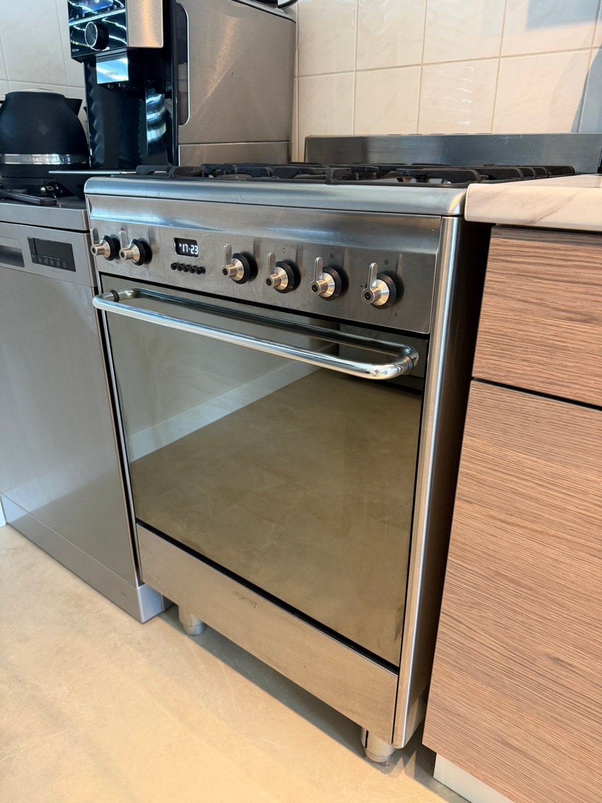 Smeg gasfornuis, Ophalen, Vrijstaand, Gas, 4 kookzones