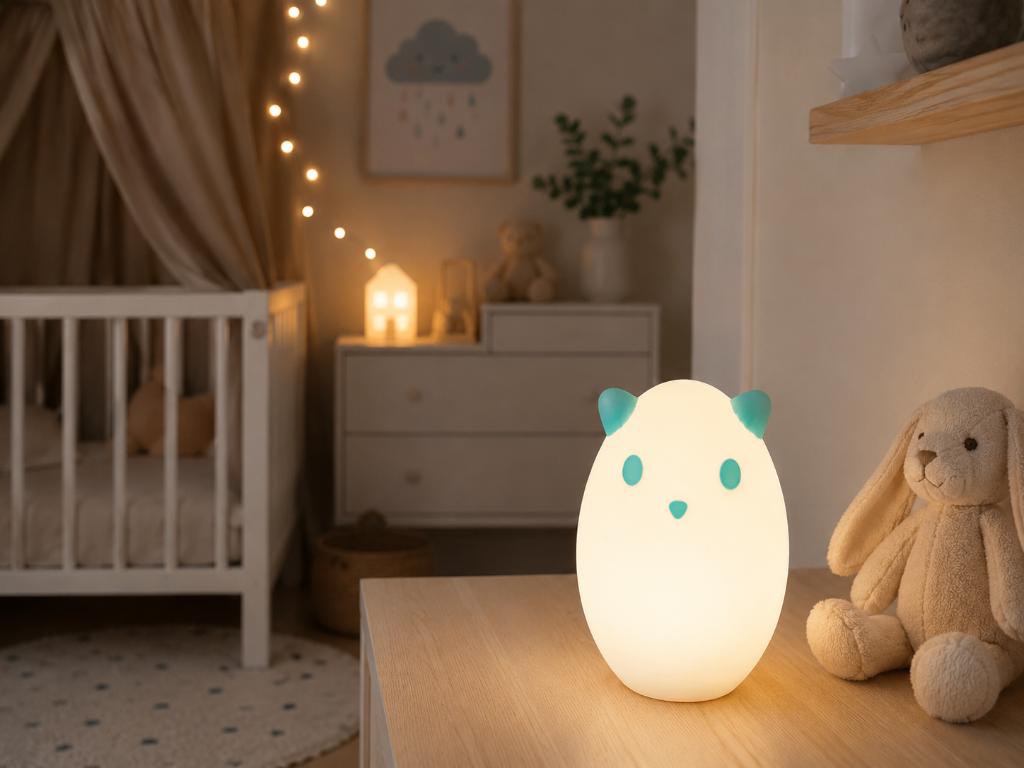 Vintage IKEA SPÖKA Nachtlampje Kleurwisselend LED Lampje, Ophalen of Verzenden, Zo goed als nieuw, Lamp