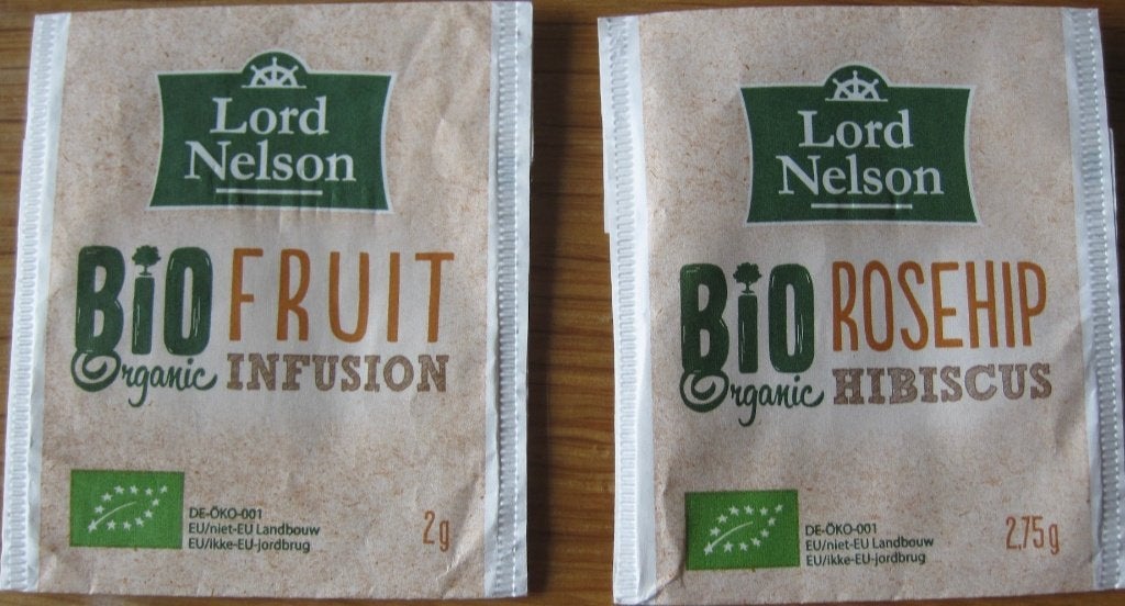 Twee theezakjes van lord Nelson bio organic, Verzenden, Theezakje(s)