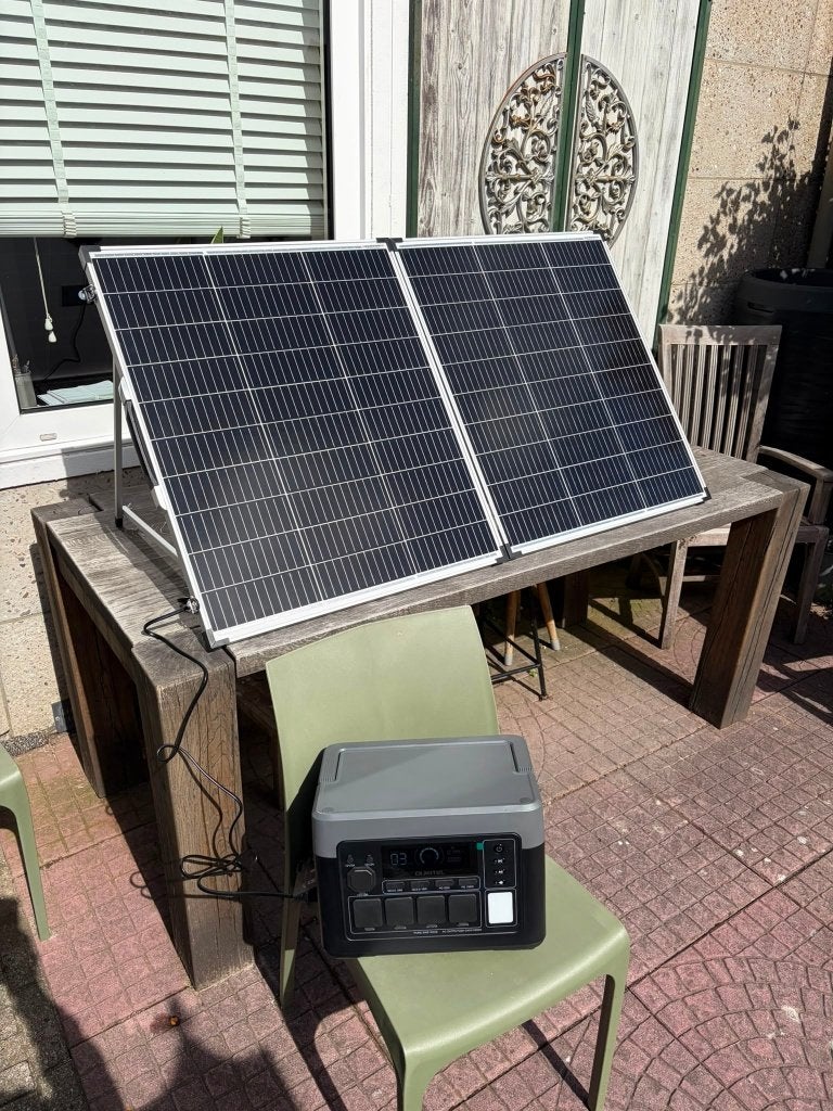 1800W Powerstation 1536Wh + 200W Zonnepaneel Thuisbatterij, Ophalen of Verzenden, Nieuw