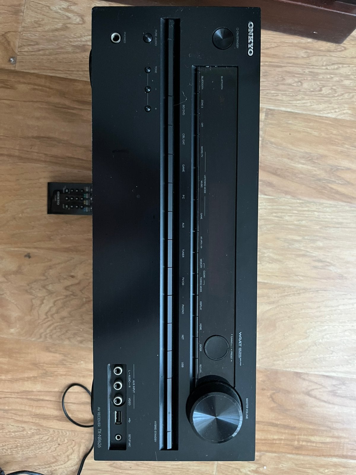Onkyo AV-receiver zwart, Gebruikt, Ophalen of Verzenden, 120 watt of meer, Onkyo