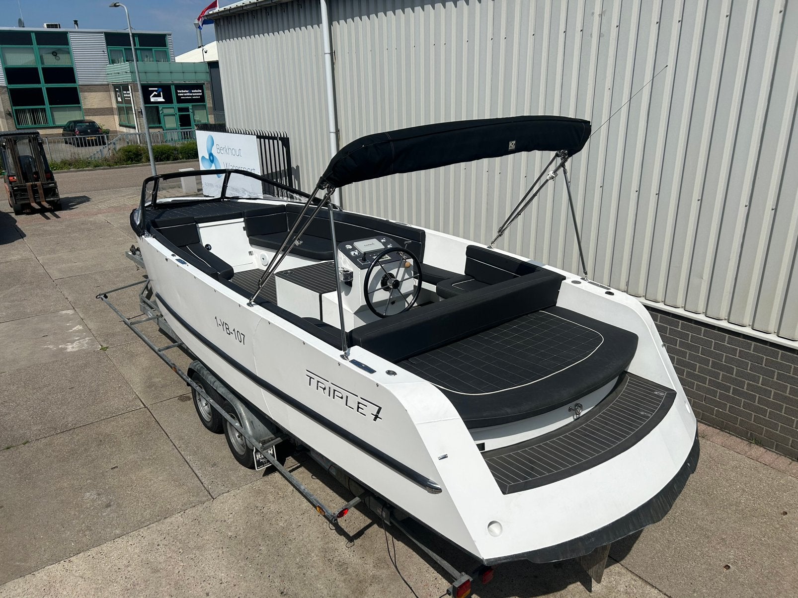 Tekoop: triple 7 tender ,full option ,snelvarend, 125 pk, Ophalen, Tender, Binnenboordmotor, Diesel