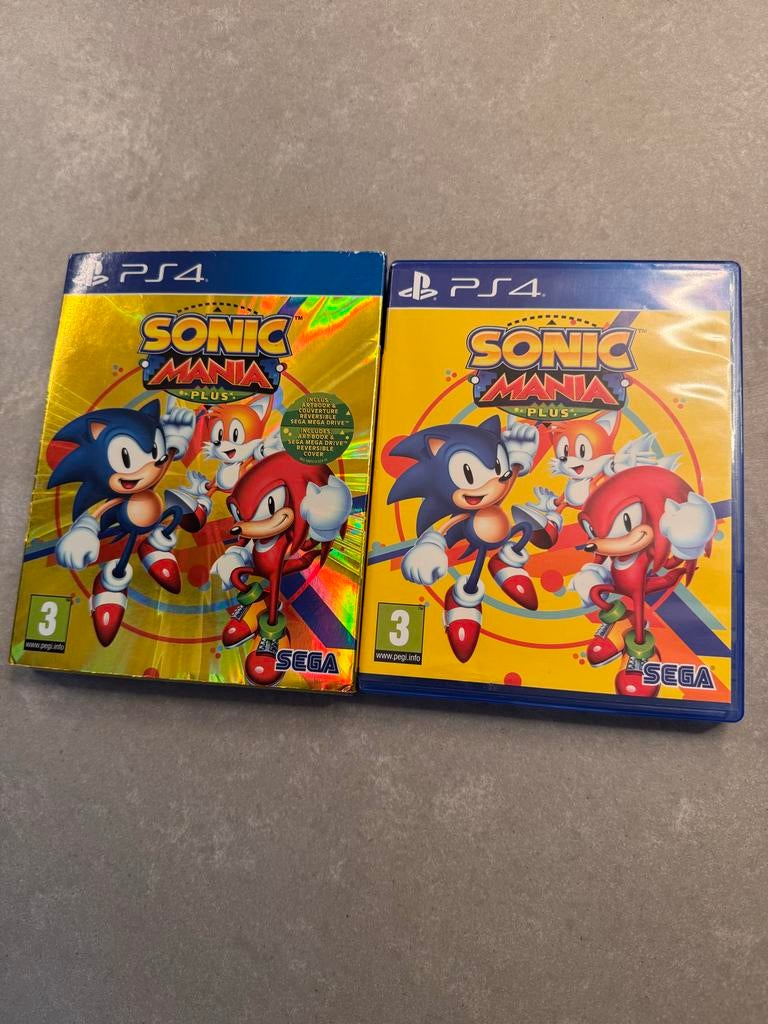 Sonic Mania Plus PS4 - Nieuwstaat met artbook, Spelcomputers en Games, Gebruikt, 1 speler, Ophalen of Verzenden, Vanaf 3 jaar