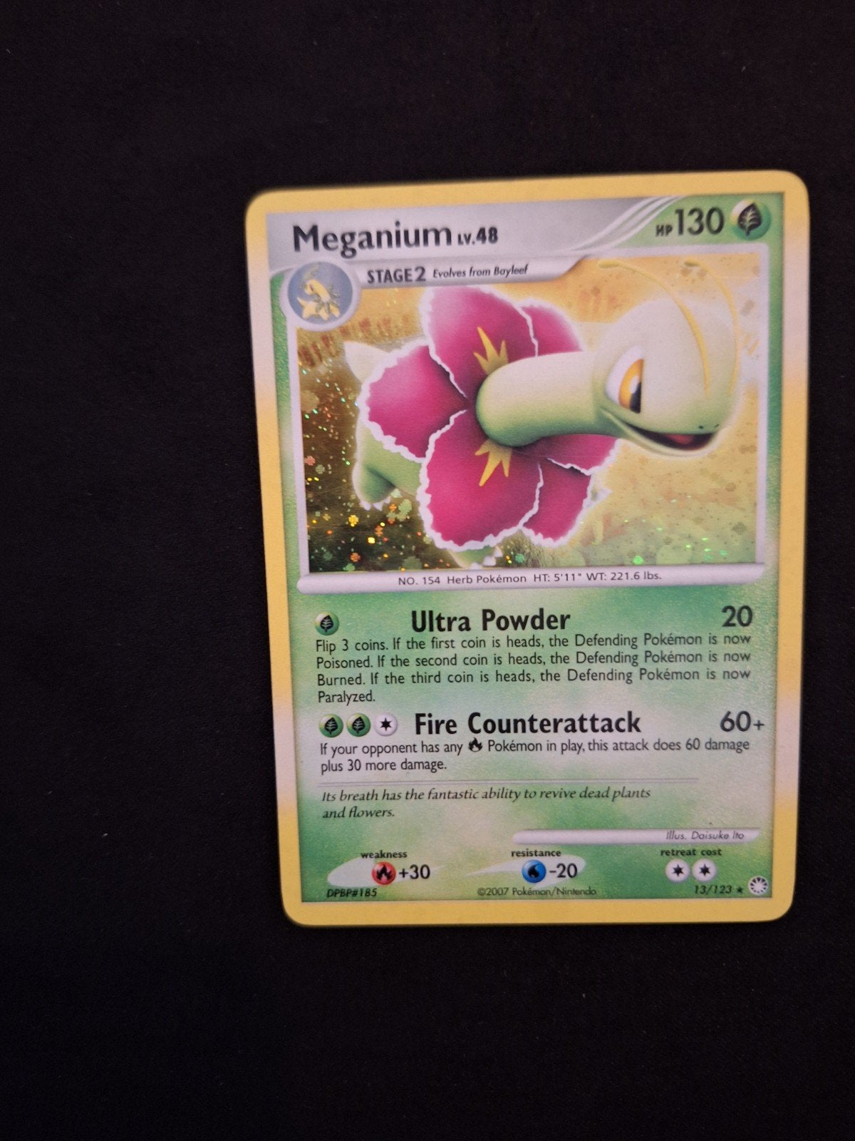 Meganium lv.48  Mysterious Treasures - vintage pokemon, Ophalen of Verzenden, Zo goed als nieuw
