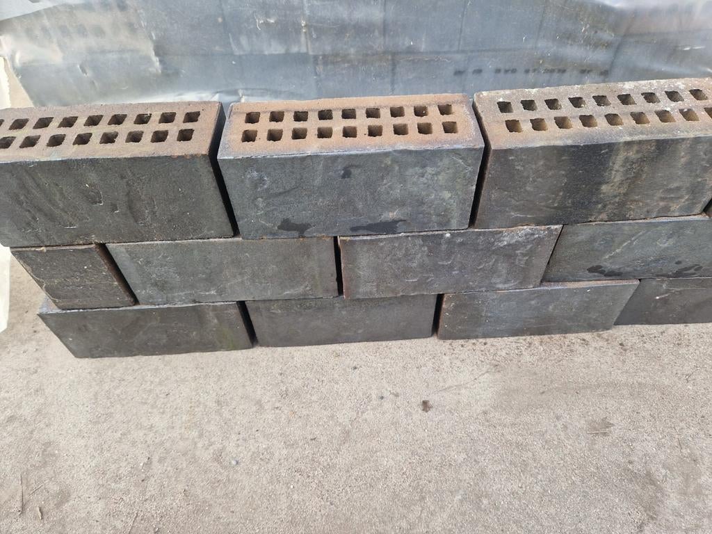 Muurelement of metselsteen gebakken kleurecht 33x9.5x10 hoog, Ophalen, Bakstenen