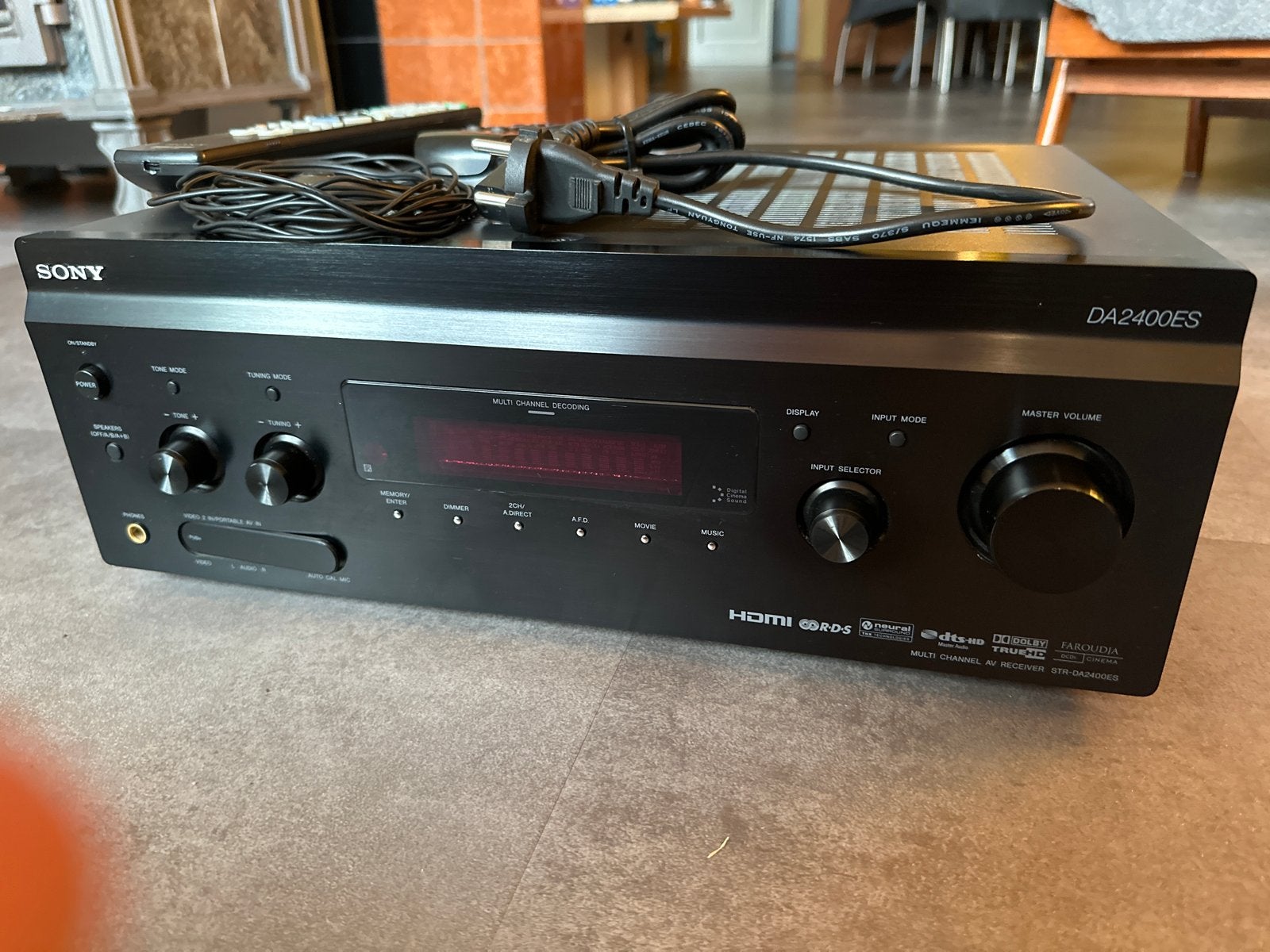Sony DA2400ES AV-receiver - Krachtige 7.1 surround sound, Ophalen, Gebruikt, Sony, 120 watt of meer