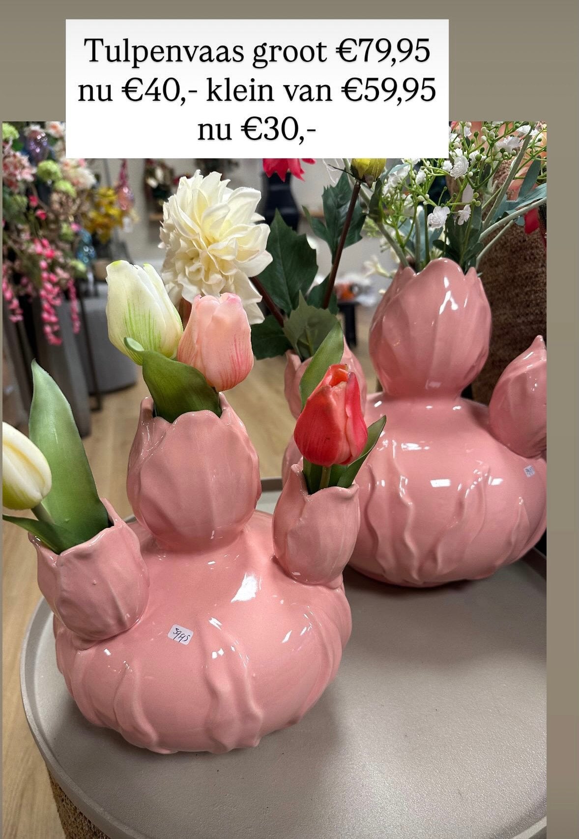 Tulpenvaas, Huis en Inrichting, Woonaccessoires | Vazen, Overige kleuren, Nieuw, Ophalen of Verzenden, Glas