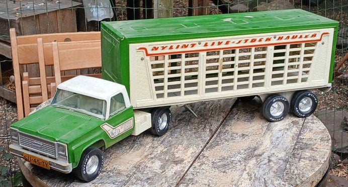 Vintage Nylint Live-Stock Hauler Truck met Trailer, Ophalen of Verzenden, Gebruikt