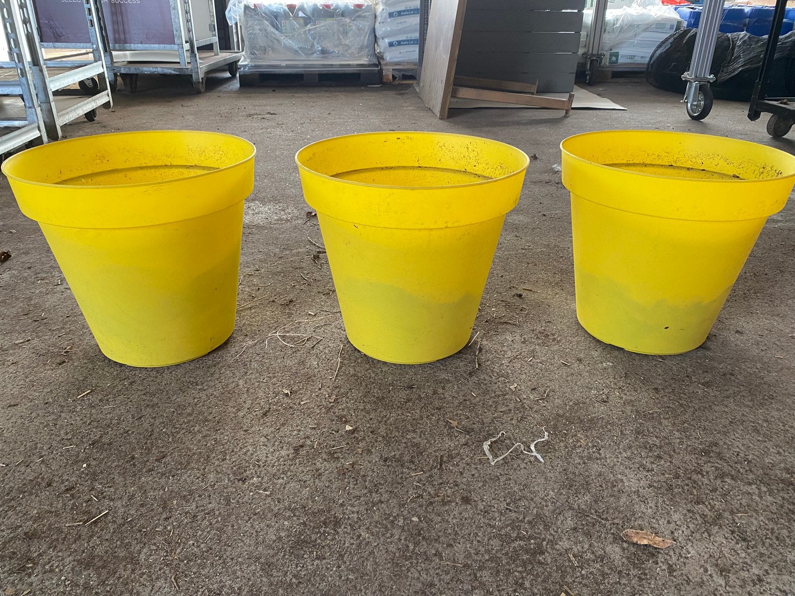 bloempotten plantenpotten, Tuin en Terras, Kunststof, Gebruikt, Rond, Minder dan 40 cm