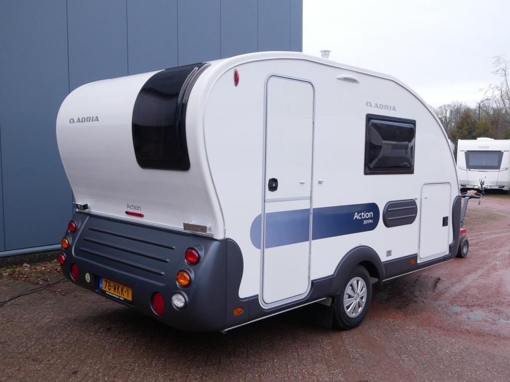 Adria Action 391 PH Incl. Unico Verona, Caravans en Kamperen, Schokbreker, Bedrijf, Treinzit, Adria