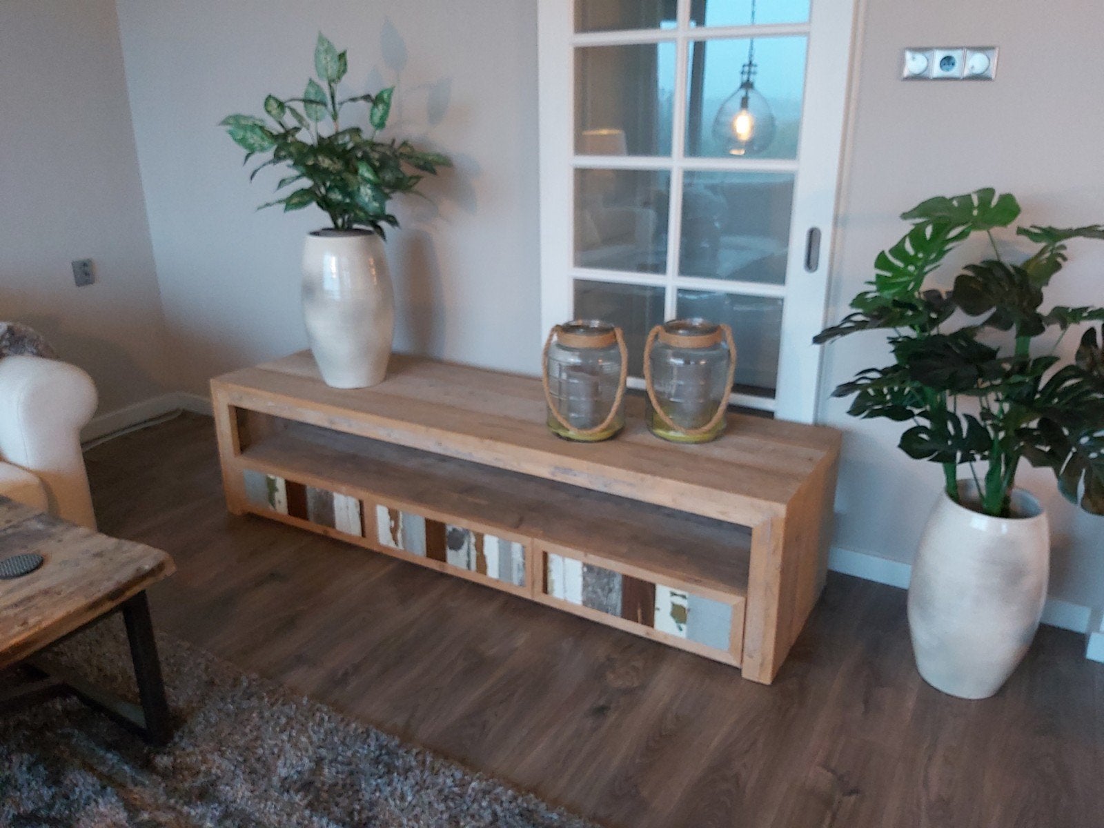 Kast van hout met 3 lades, Ophalen, 150 tot 200 cm, Minder dan 100 cm, Overige houtsoorten