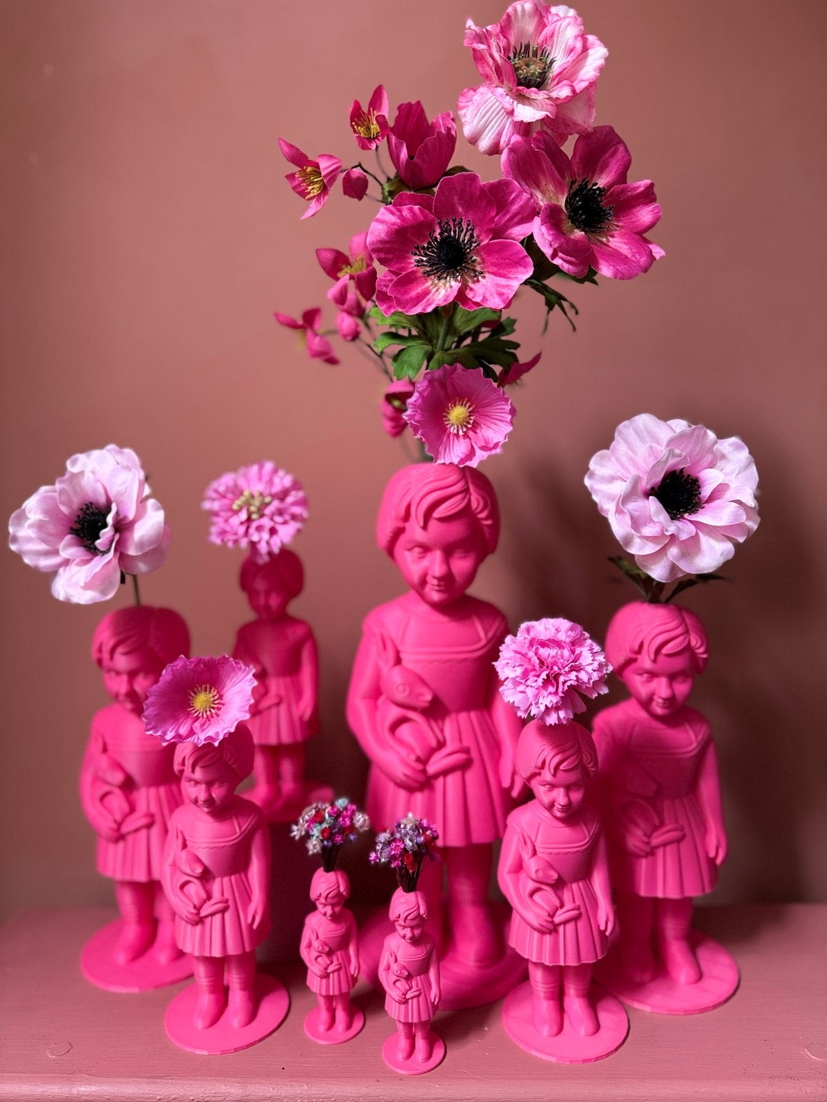 Clonette 3D-geprinte vaasjes met kunst- of droogbloemen, Kunststof, 3D-geprint, Nieuw, Ophalen of Verzenden