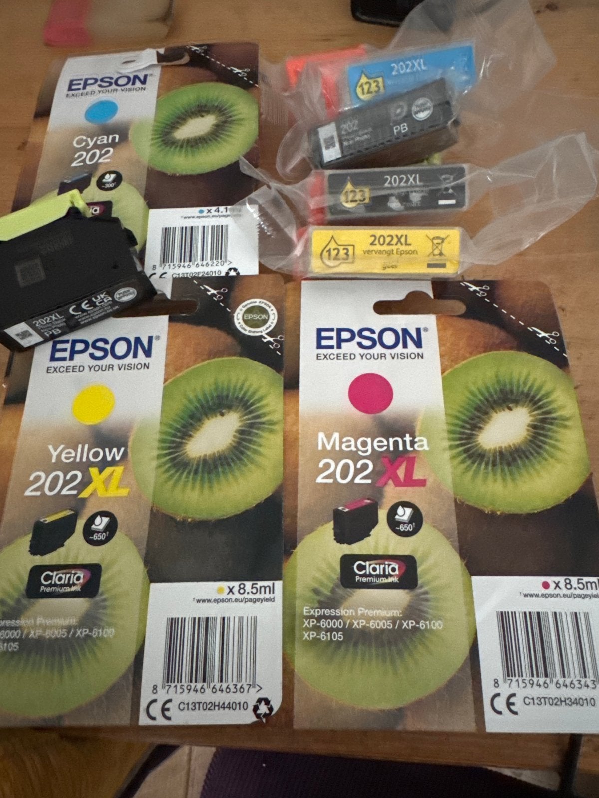 Epson 202XL Inktcartridges - Nieuw en Ongeopend, Ophalen of Verzenden, Nieuw, Cartridge
