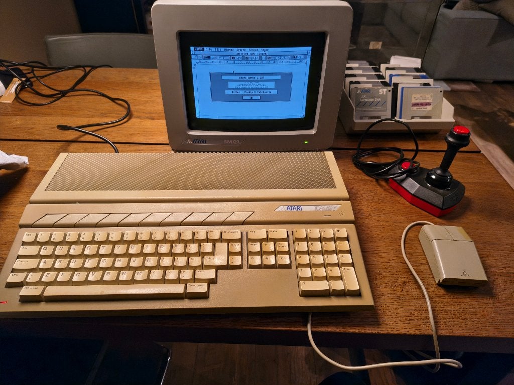 Atari 1040ST ST retro computer complete set, Computers en Software, Ophalen of Verzenden, Atari