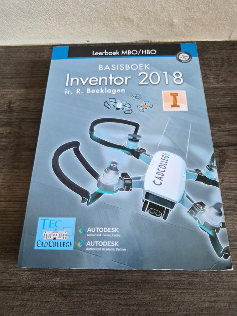 Basisboek Inventor 2018 - Leerboek MBO/HBO, Ophalen of Verzenden, Nieuw, MBO, Ir. R. Boeklagen