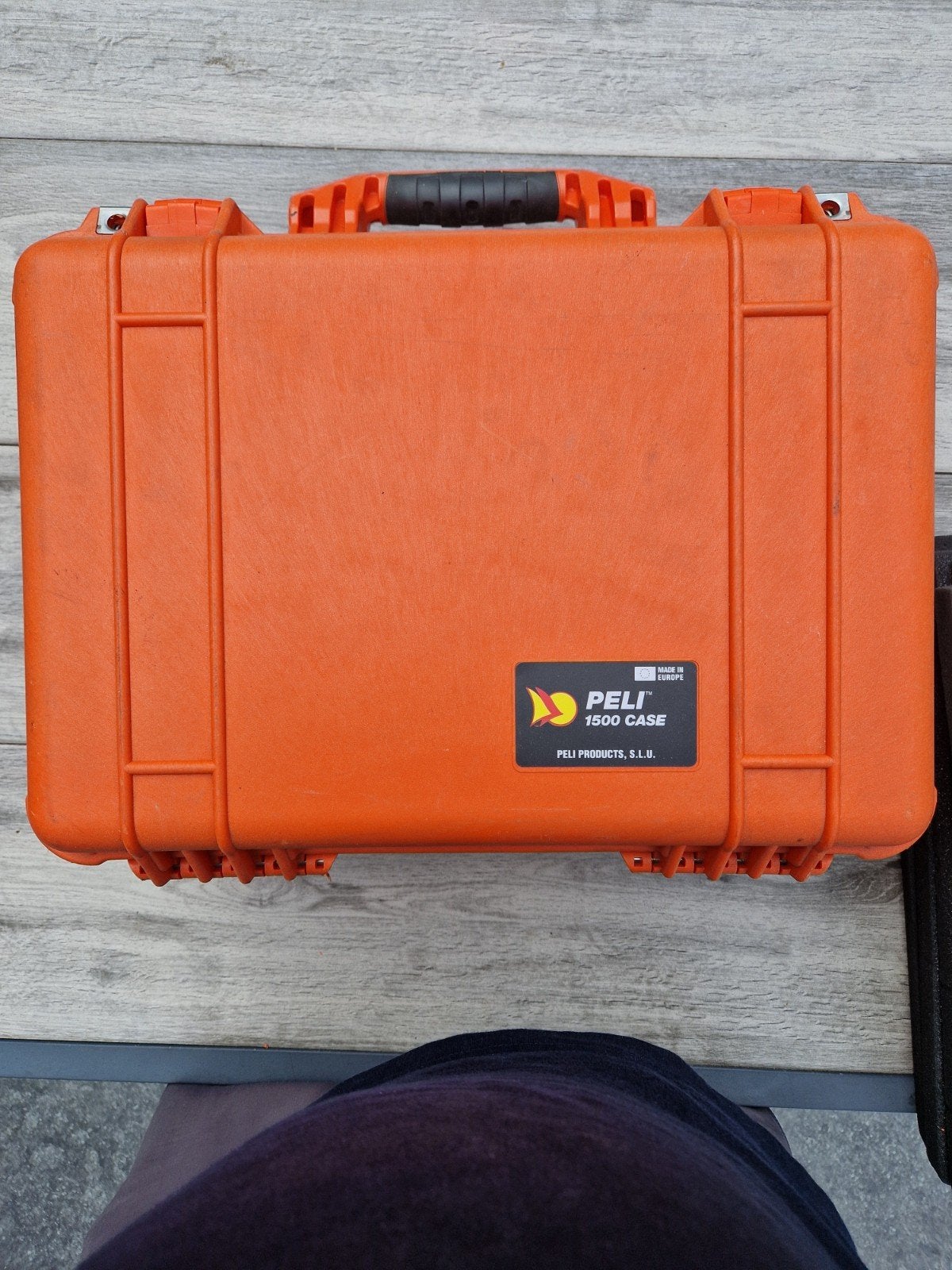 Peli 1500 Case - Robuuste Oranje Koffer met Schuim, Ophalen
