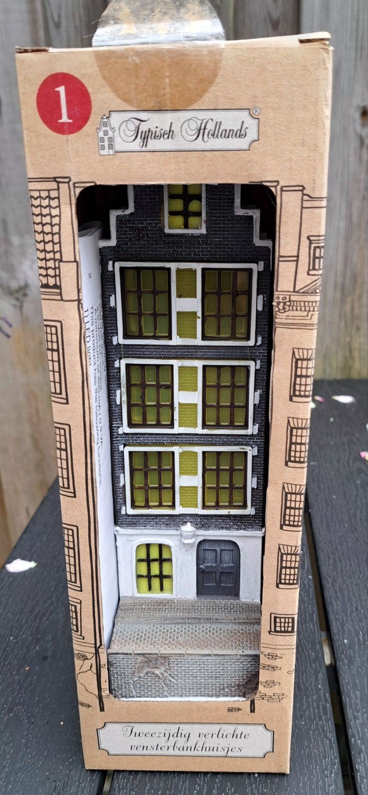 Typisch Hollands Verlicht Vensterbankhuisje nr 1  Nieuw, Meerkleurig, Nieuw, Ophalen of Verzenden, Klassiek