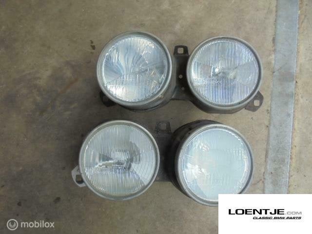 set koplampen bmw e30 type 1 316 318 323 320 325, Auto-onderdelen, Gebruikt, Ophalen of Verzenden, BMW, BMW