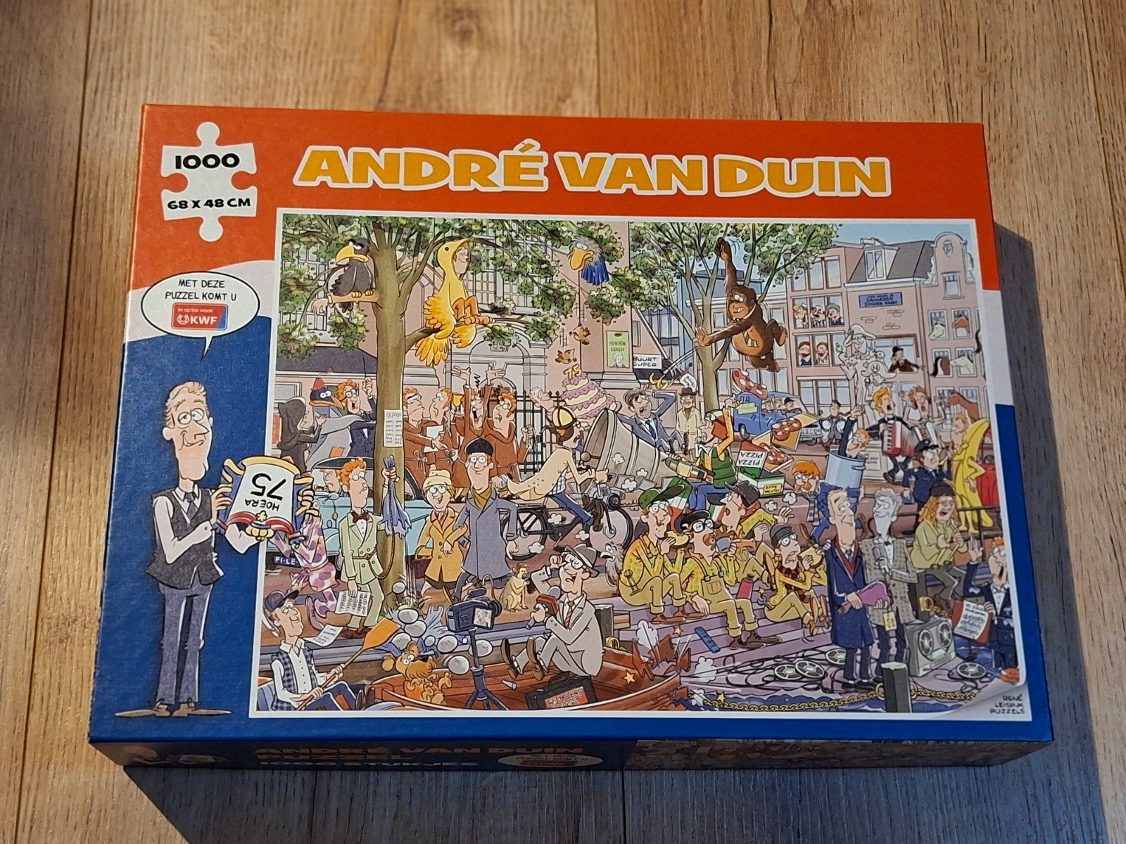 André van Duin Legpuzzel 1000 stukjes - Zo goed als nieuw, Hobby en Vrije tijd, Ophalen of Verzenden, 500 t/m 1500 stukjes, Zo goed als nieuw