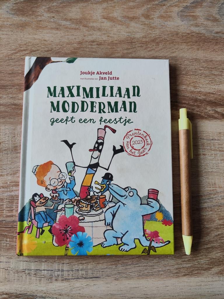Maximiliaan Modderman geeft een feestje, Boeken, Prentenboeken en Plaatjesalbums, Ophalen of Verzenden, Gelezen, Joukje Akveld