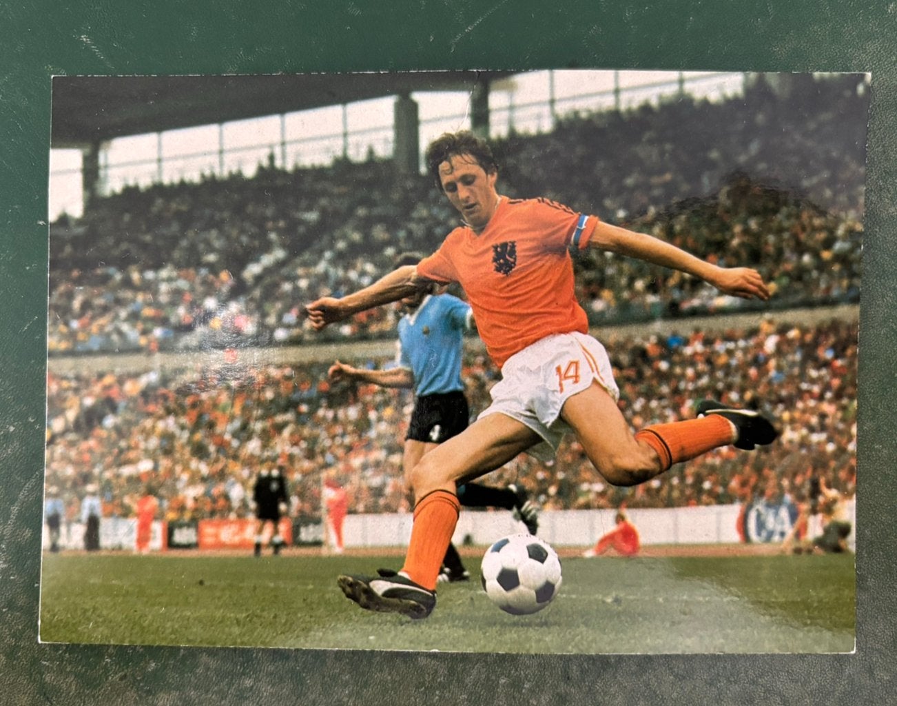 Spelerskaart Johan Cruyff Nederland WK 74, Ophalen of Verzenden, Spelerskaart