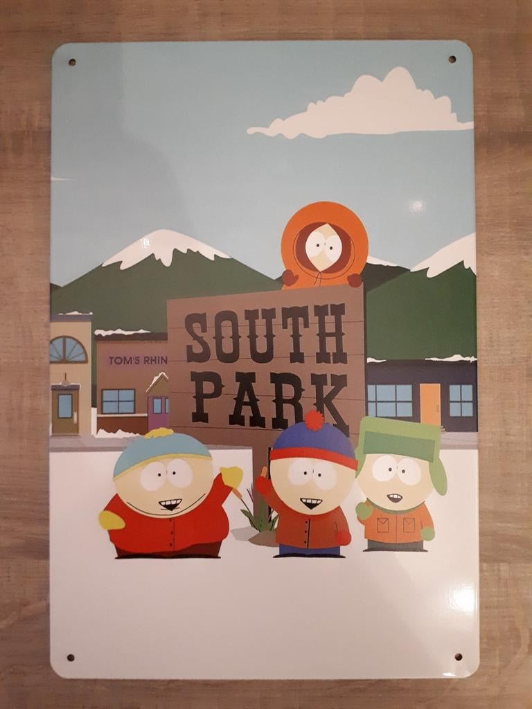 South Park 20x30 cm Metalen Reclamebord, Ophalen of Verzenden, Nieuw, Reclamebord