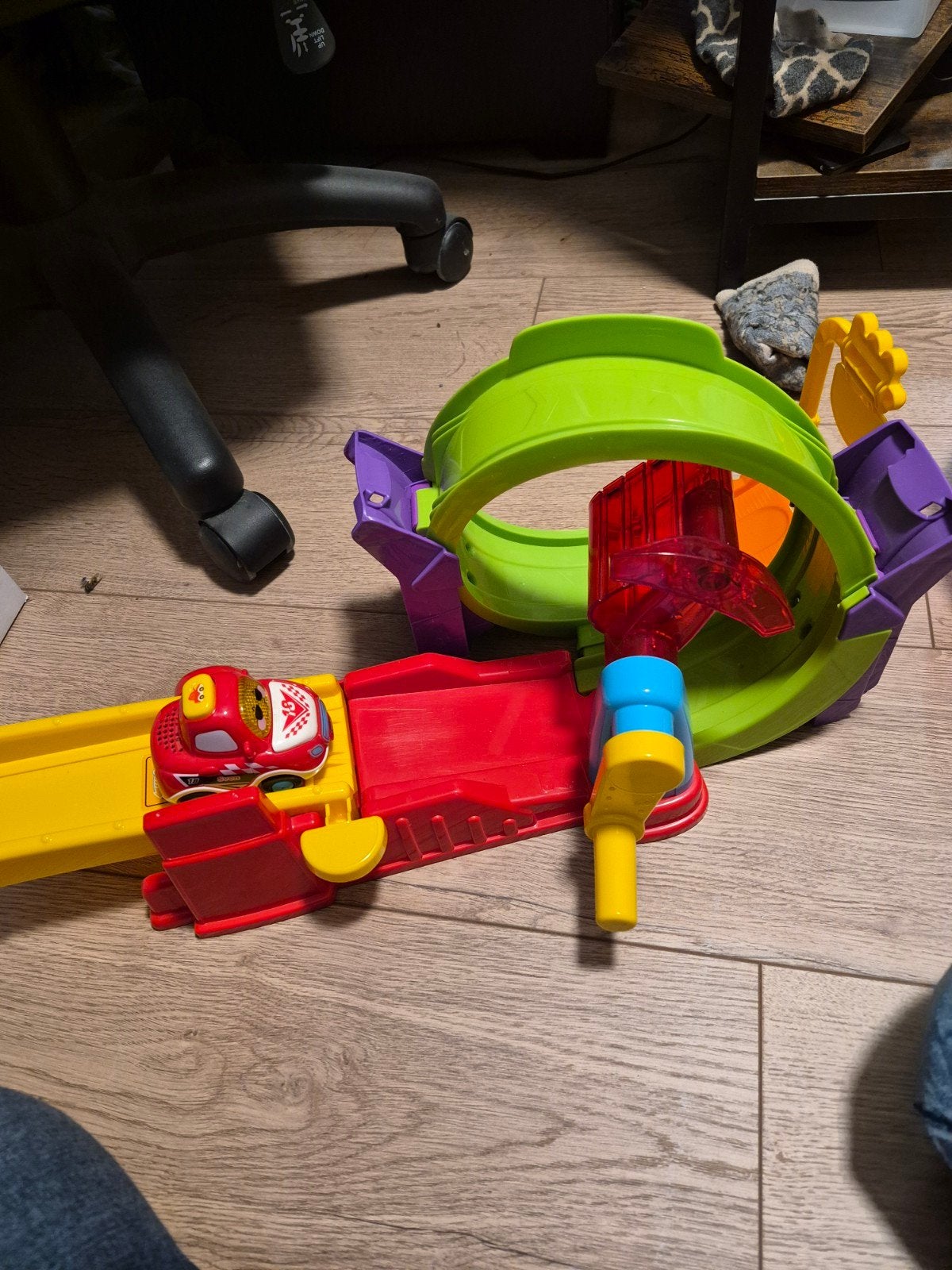 VTech Toet Toet Auto's Racebaan met Auto, Ophalen of Verzenden, Zo goed als nieuw