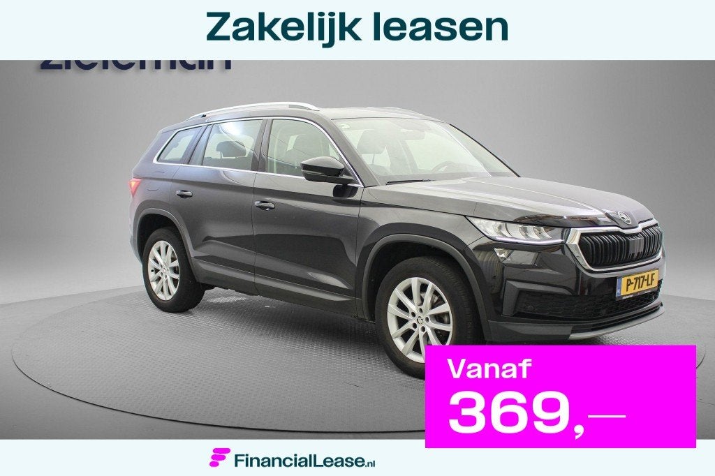 Skoda Kodiaq 1.5 TSI Business Edition 7 Persoons - Carplay,, Lichtsensor, 4 cilinders, 7 stoelen, Zwart