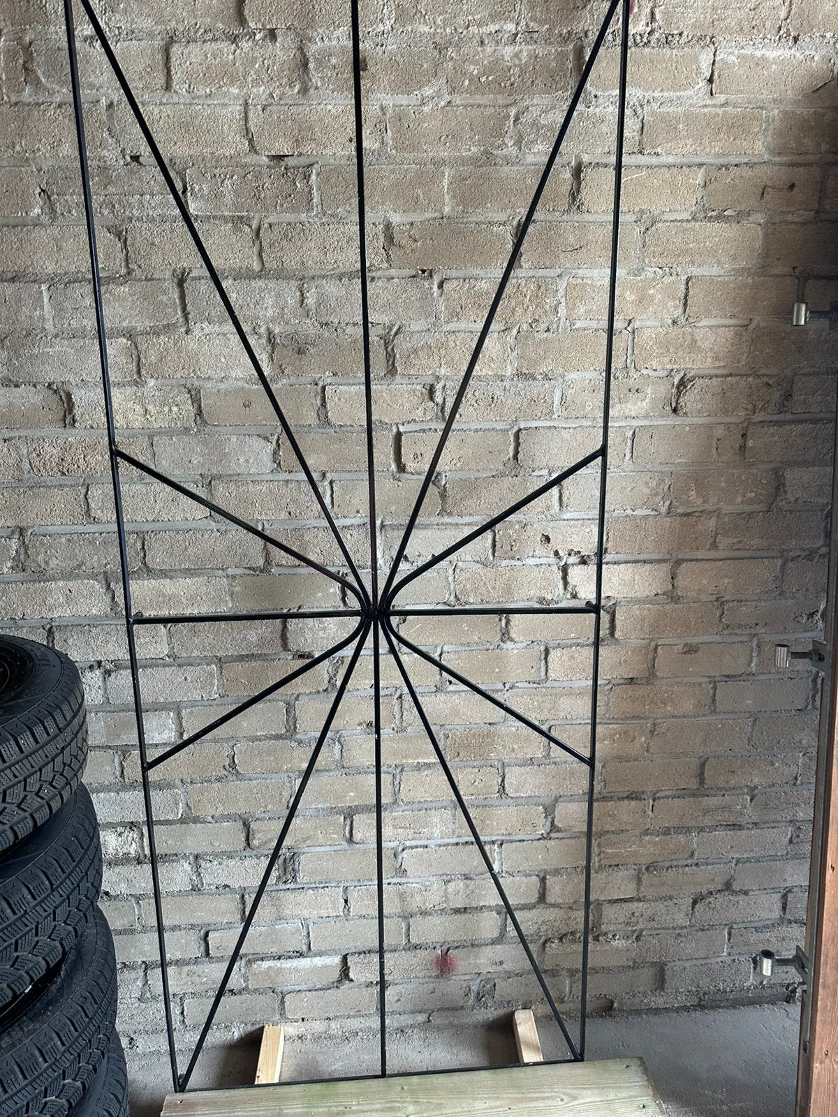 Te koop metalen rooster voor een deur, Ophalen, Zo goed als nieuw, Binnendeur, Minder dan 200 cm