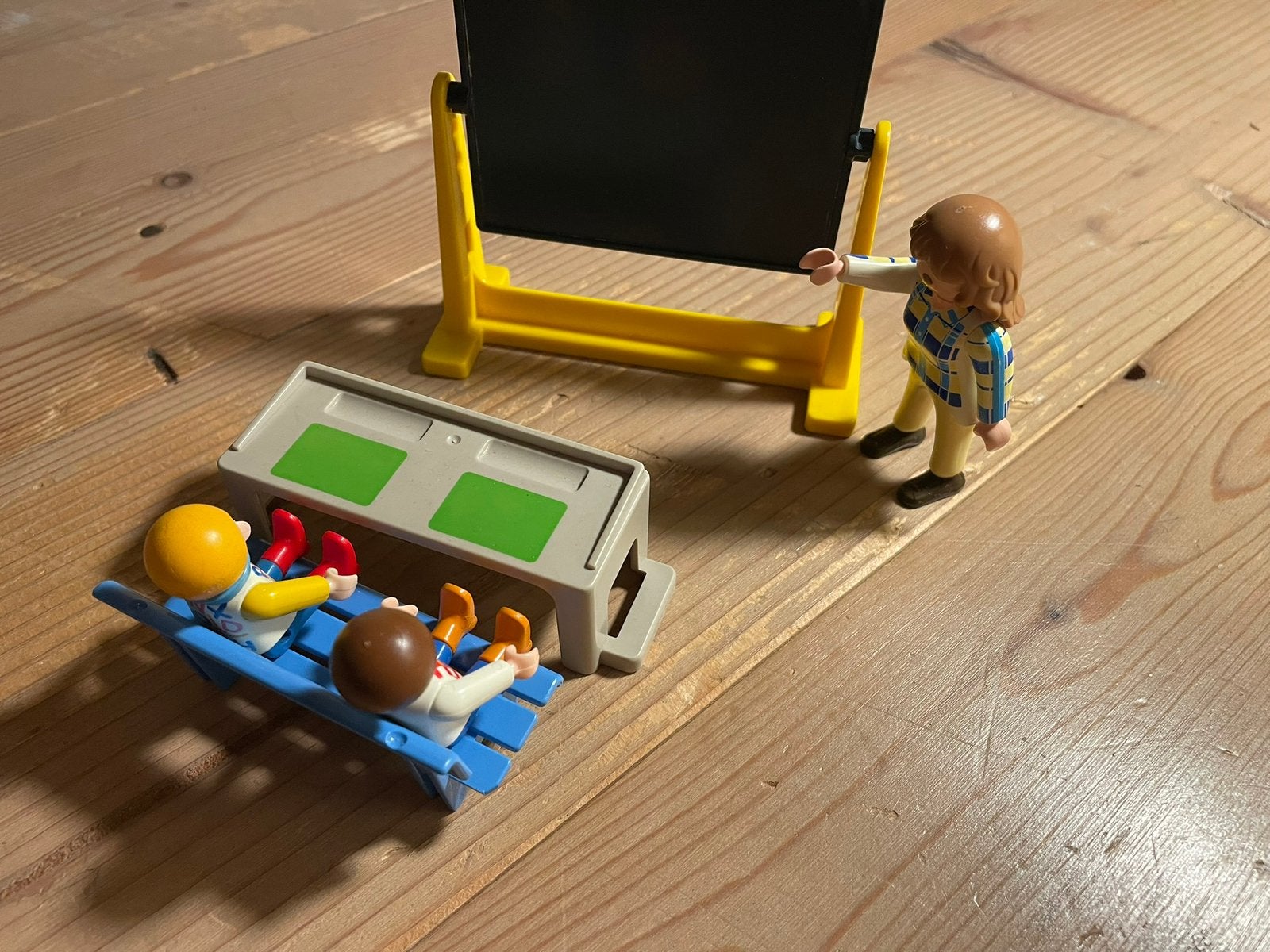 Playmobil schoolbord juf 2 kinderen, Kinderen en Baby's, Ophalen, Gebruikt