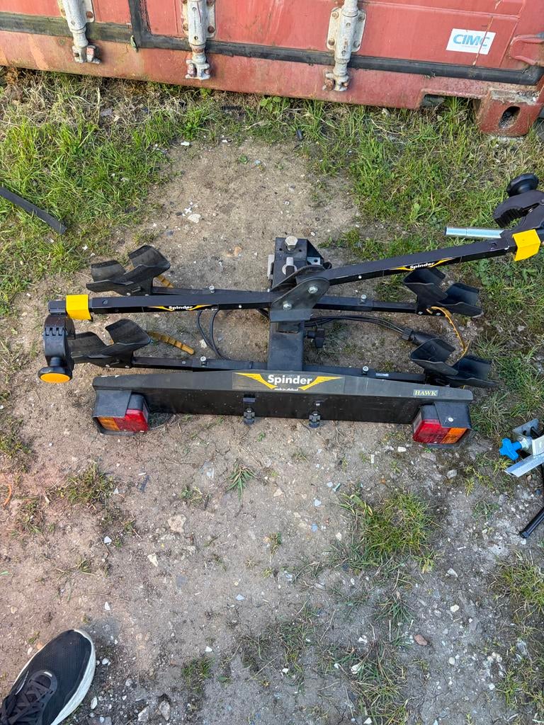 Spinder Hawk Trekhaak Fietsendrager - 2 Fietsen, Ophalen, 2 fietsen, Gebruikt, Trekhaakdrager