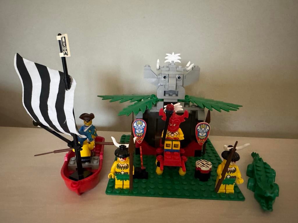 Lego Pirates 6262 King Kahuka's Throne (1994), Lego, Zo goed als nieuw, Compleet, Complete set
